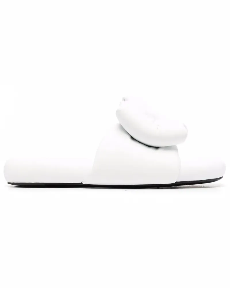 OFF-WHITE Pantoletten mit Schleife - Weiß Weiß