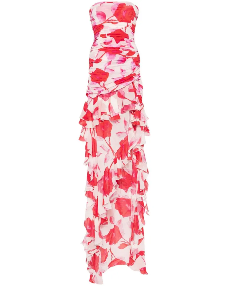 Blumarine Maxikleid mit Print - Nude Nude