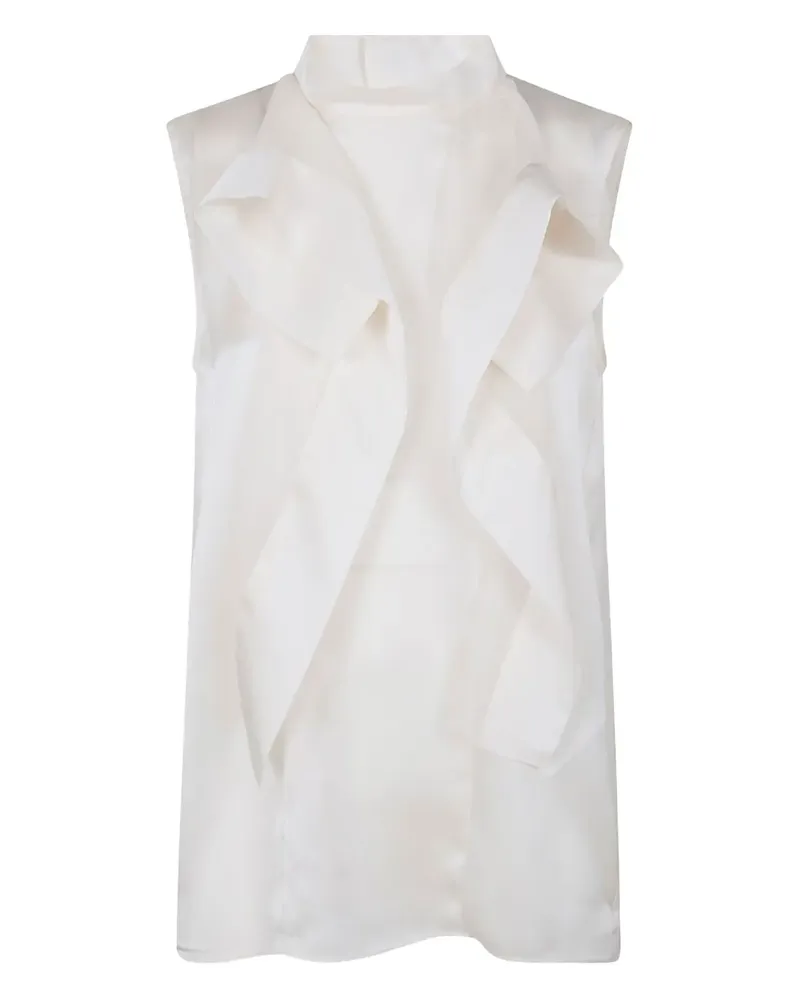 Sacai Top mit Rüschen - Beige Beige