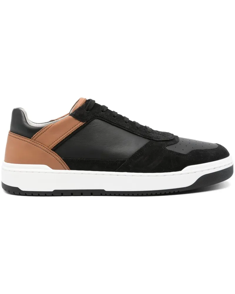 Brunello Cucinelli Sneakers mit Logo-Patch - Schwarz Schwarz