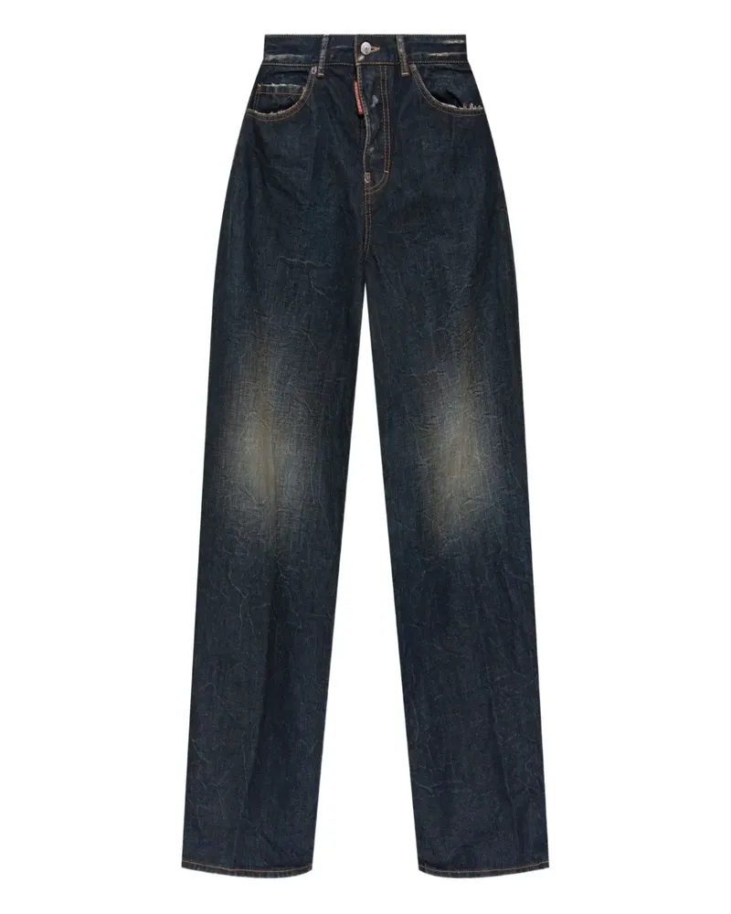 Dsquared2 Ausgeblichene Jeans - Blau Blau