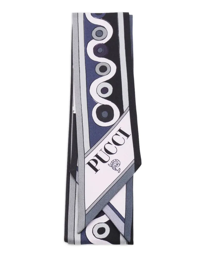 Emilio Pucci Seidenschal mit Print - Schwarz Schwarz