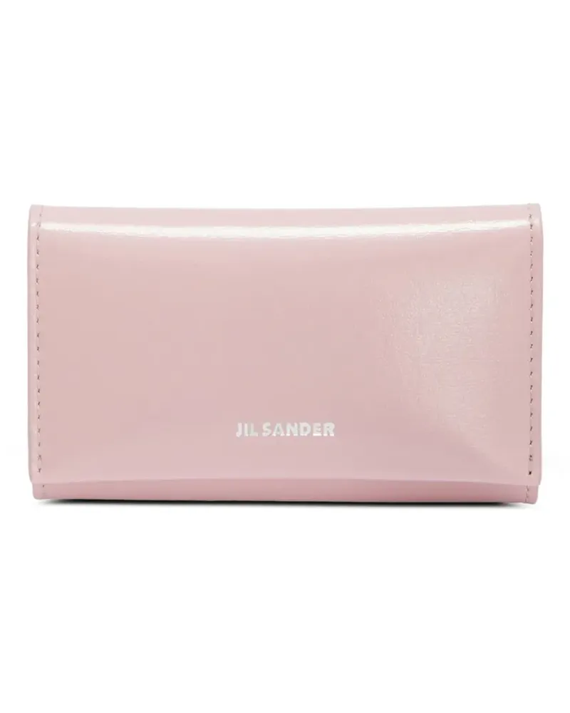 Jil Sander Schlüsseletui mit geprägten Schlüsselringen - Rosa Rosa