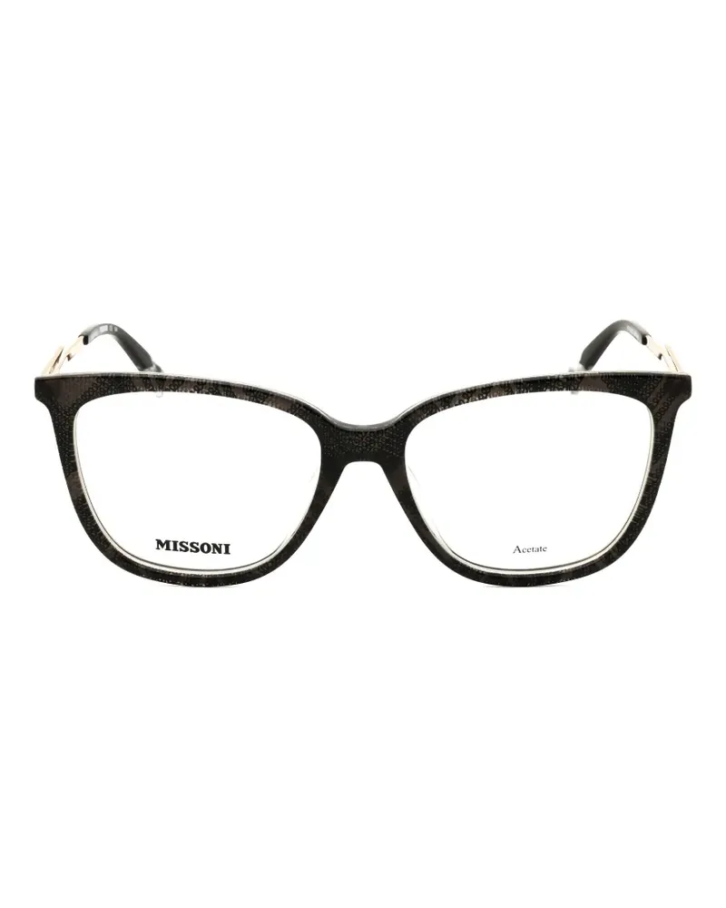 Missoni geometric-frame glasses - Schwarz Schwarz