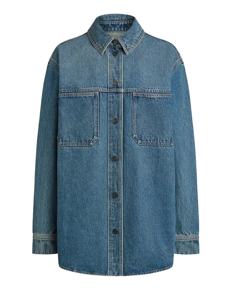12 STOREEZ denim shirt - Blau Blau