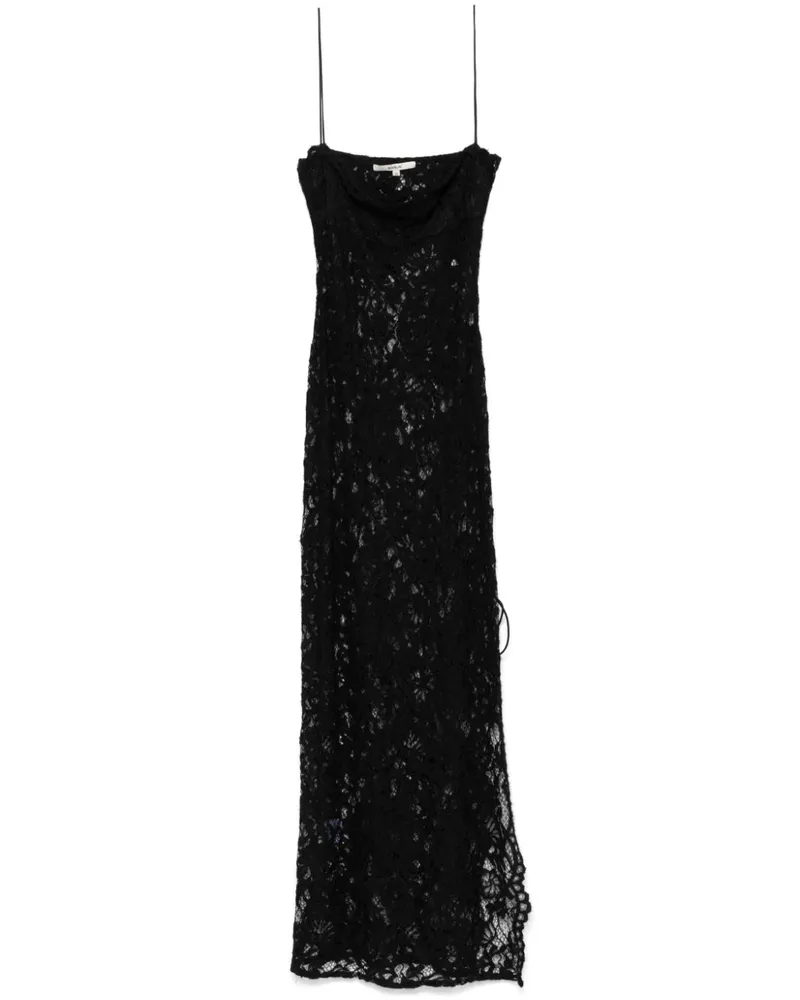 MANURÍ Sallita Kleid aus Spitze - Schwarz Schwarz