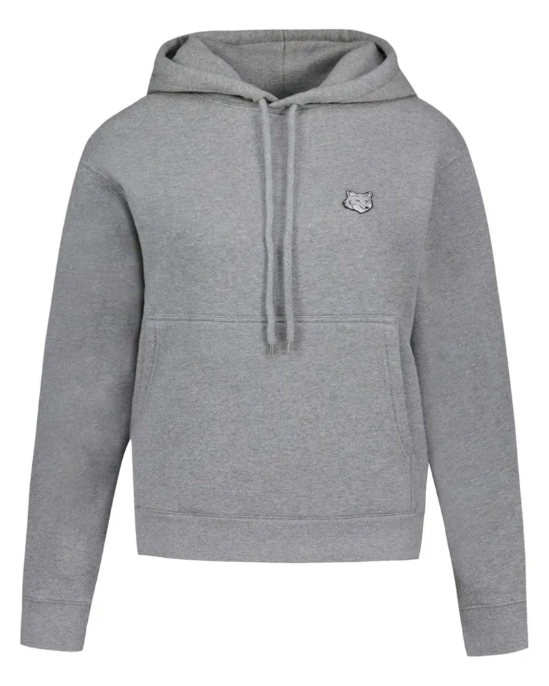 Kitsuné Fox Head Hoodie - Grau Grau