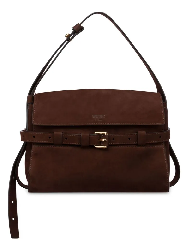 Moschino Tie Me Schultertasche - Braun Braun