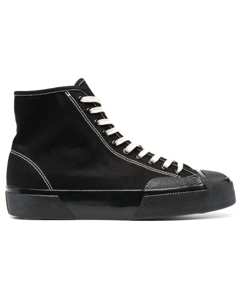 Superga High-Top-Sneakers mit Schnürung - Schwarz Schwarz