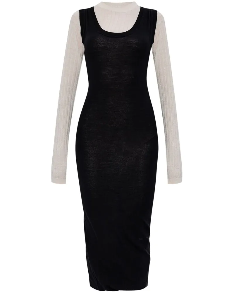 Marni Kleid aus Wolle - Schwarz Schwarz