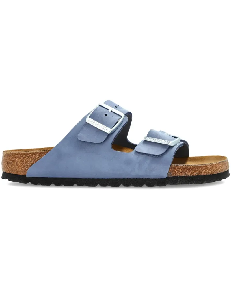 Birkenstock Flache Sandalen mit Doppelschnalle - Blau Blau