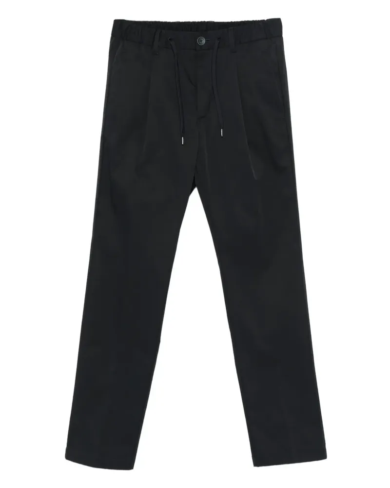 Herno Bundfaltenhose mit Kordelzug - Blau Blau