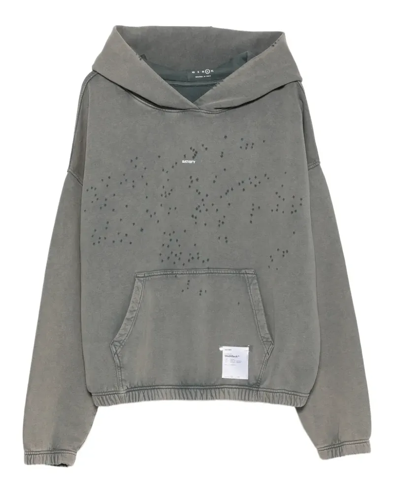 Satisfy distressed hoodie - Grau Grau