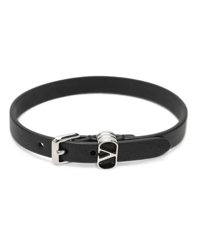 Valentino Garavani Ovalette calfskin bracelet - Schwarz Schwarz