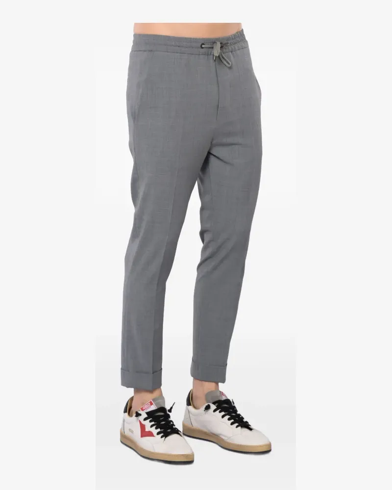 HOSIO Hose mit Kordelzugbündchen - Grau Grau