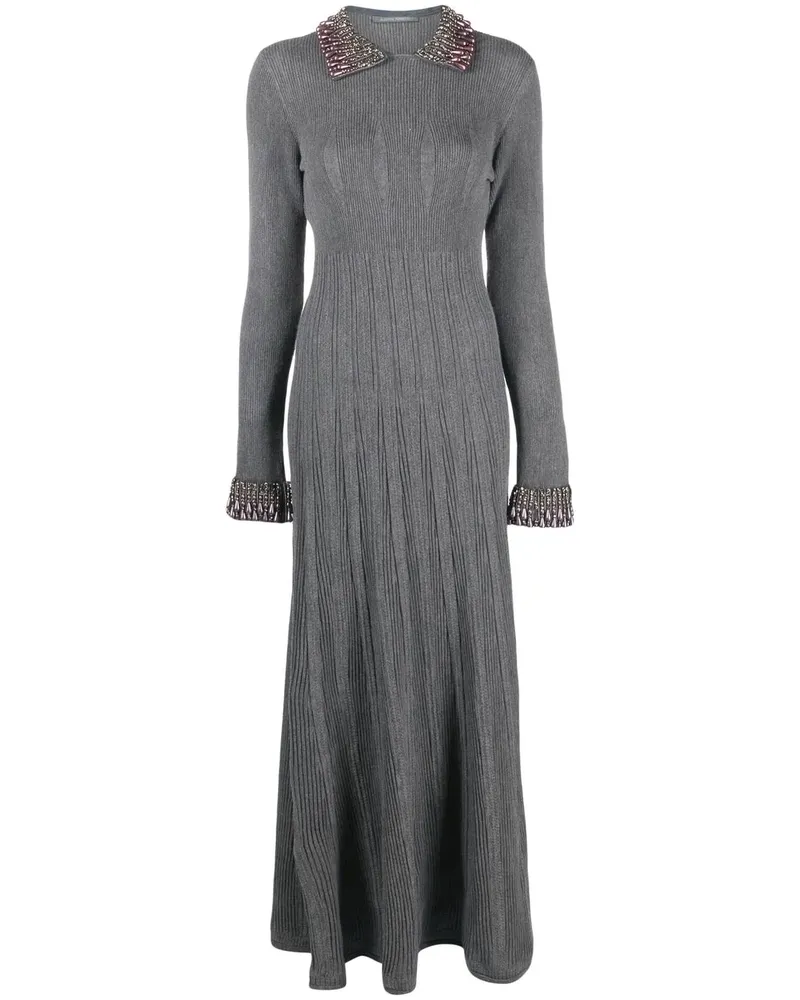 Alberta Ferretti Gestricktes Kleid - Grau Grau