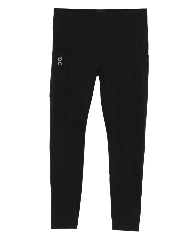 ON Sport-Leggings mit Logo-Print - Schwarz Schwarz