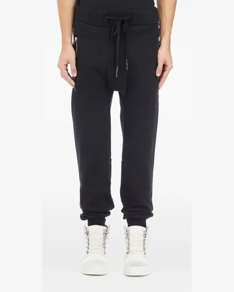 Boris Bidjan Saberi zip-pockets track pants - Schwarz Schwarz
