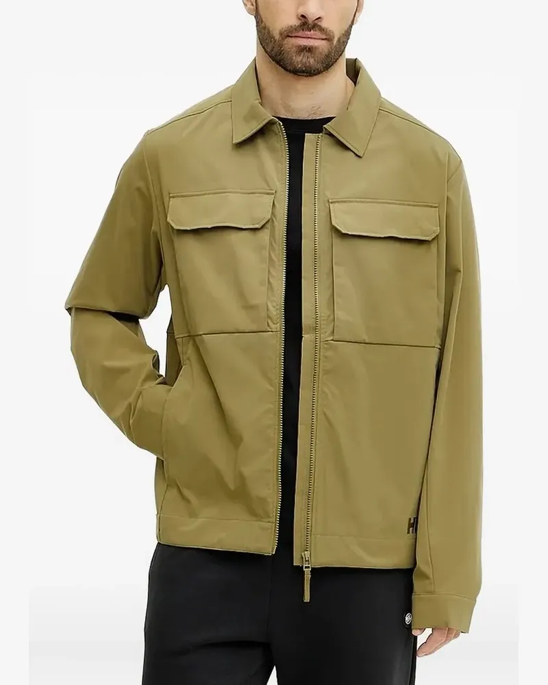 Helly Hansen Jacke mit Logo-Stickerei - Grün Grün