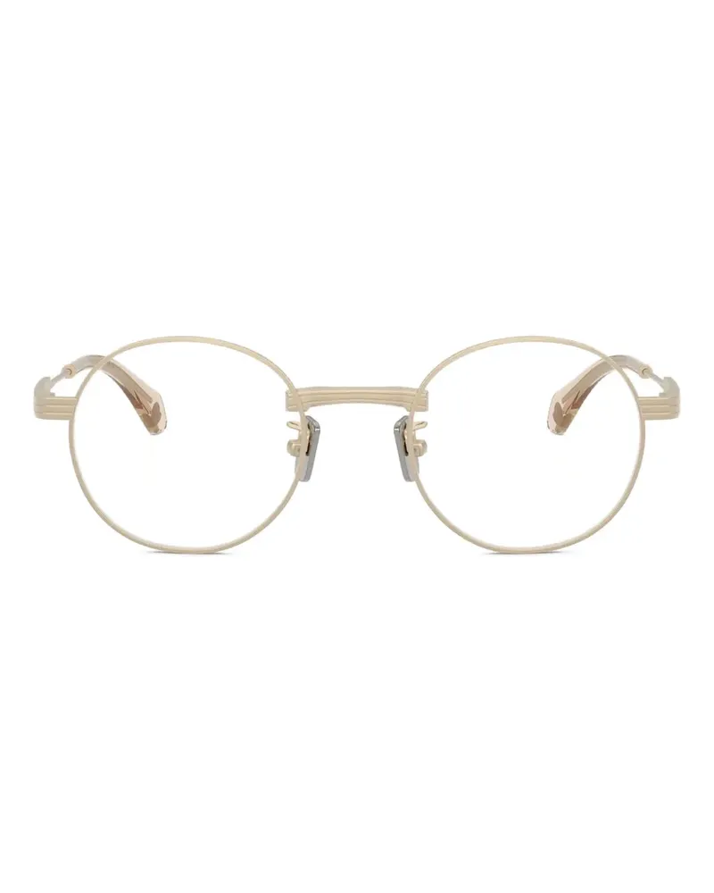 Moncler Suffuse Sonnenbrille mit rundem Gestell - Nude Nude