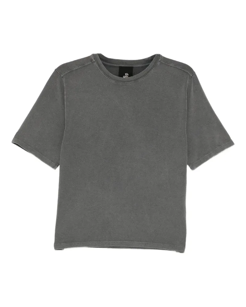 THOM KROM T-Shirt mit Cold-Dye-Stickerei - Grau Grau