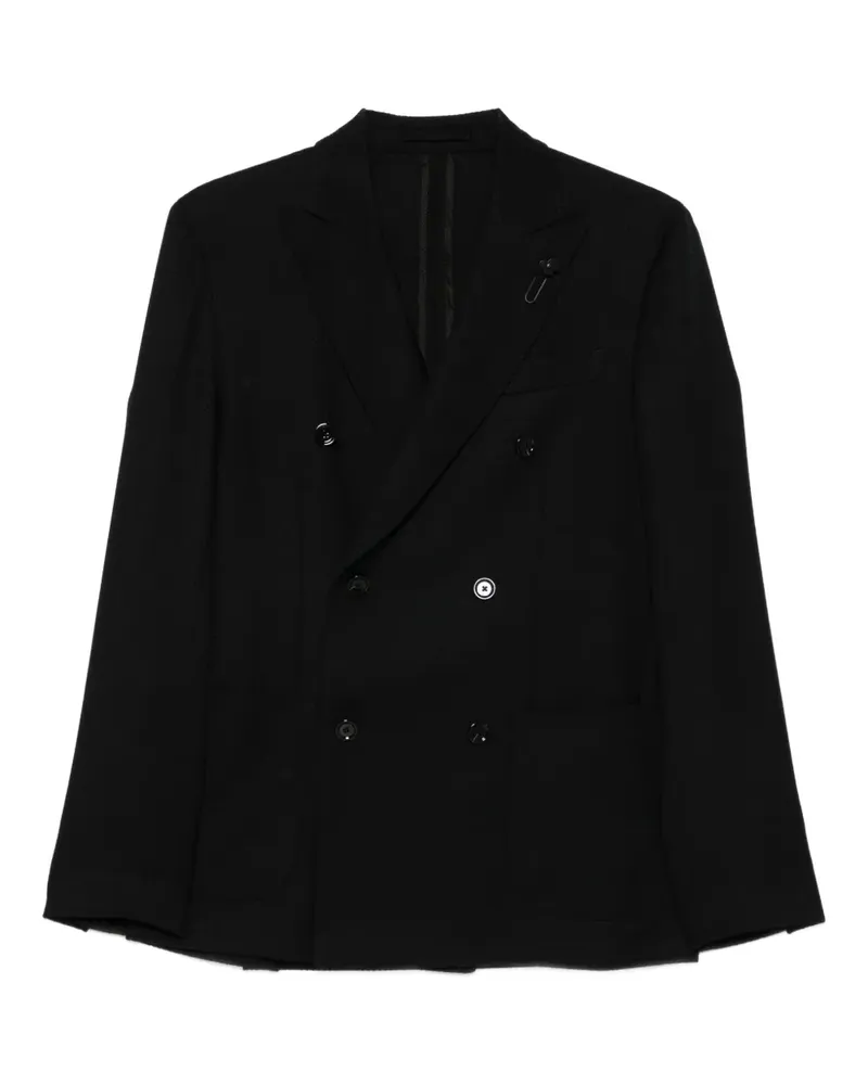 LARDINI Klassische Cabanjacke - Schwarz Schwarz