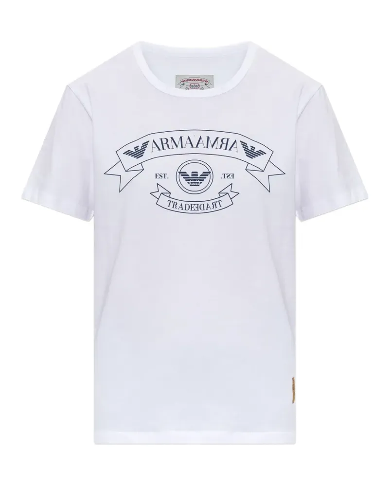 Emporio Armani logo-print T-shirt - Weiß Weiß