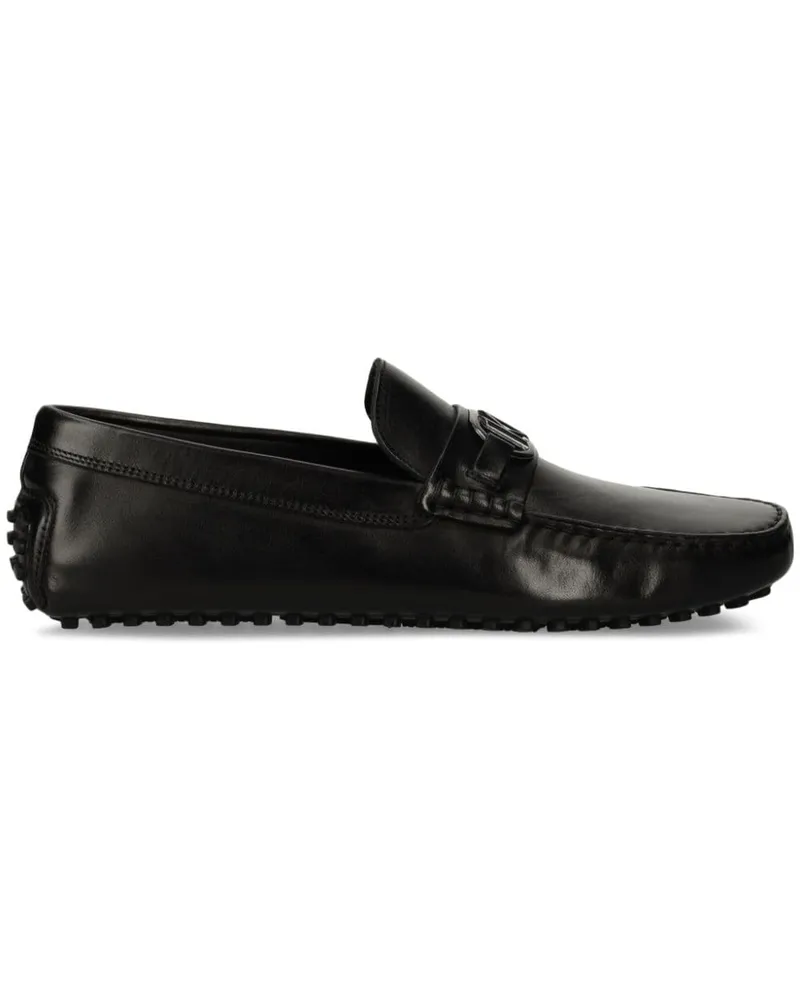 Karl Lagerfeld Loafer mit Logo-Schild - Schwarz Schwarz