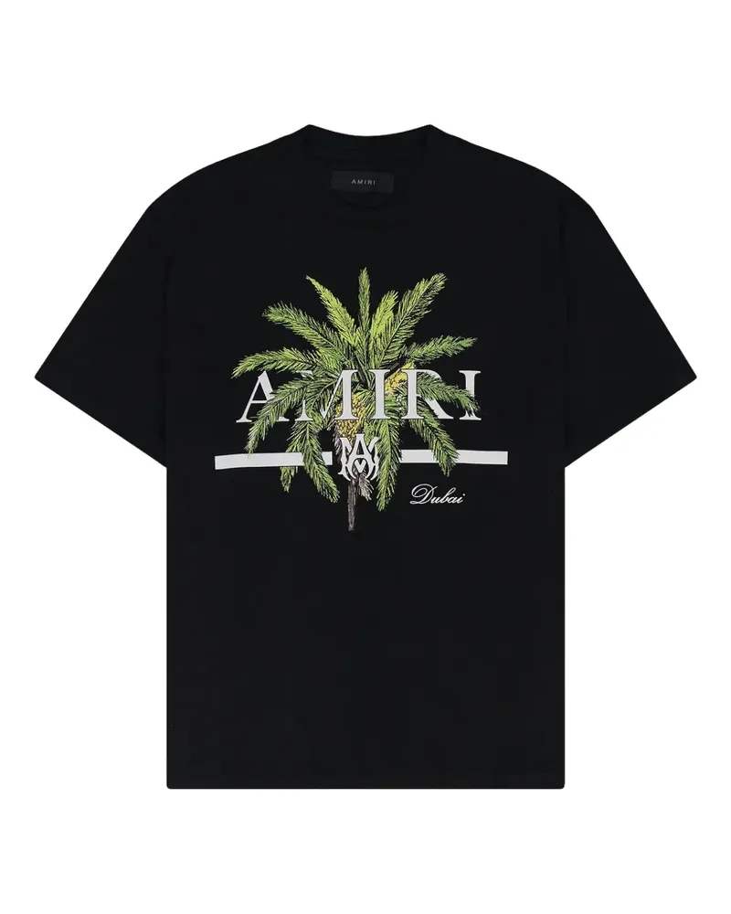 Amiri T-Shirt mit Palmen-Print - Schwarz Schwarz