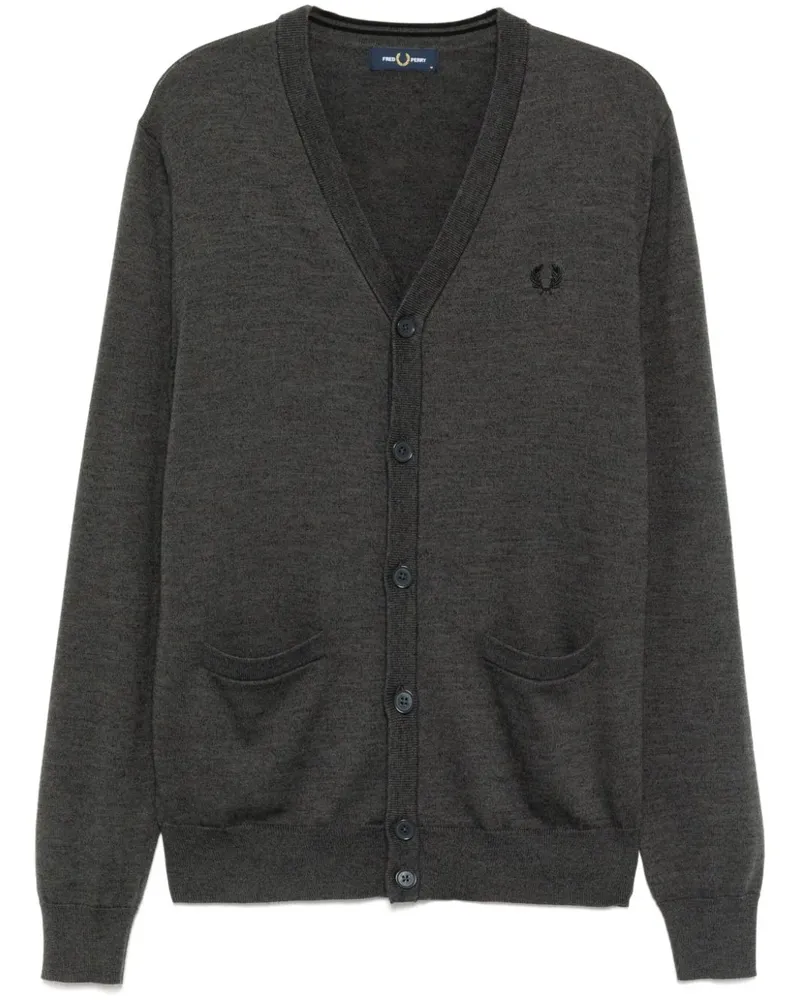 Fred Perry Classic Cardigan - Grau Grau