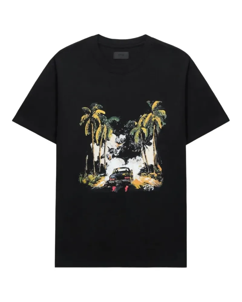 RTA Colin T-Shirt im Oversized-Look - Schwarz Schwarz
