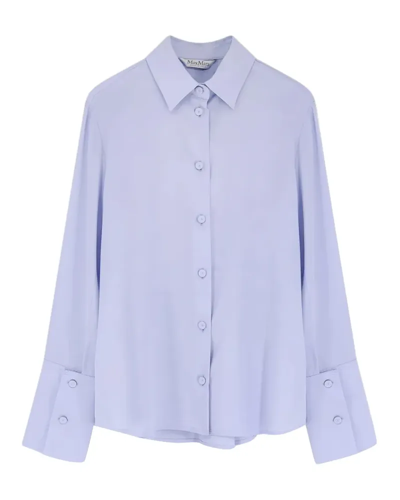 Max Mara button-down wide-cuff shirt - Blau Blau