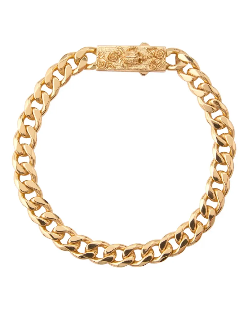 Emanuele Bicocchi skull box-clasp chain bracelet - Gold Gold