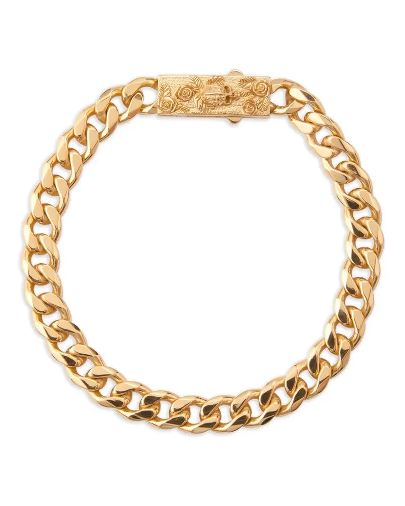 Emanuele Bicocchi skull box-clasp chain bracelet - Gold Gold