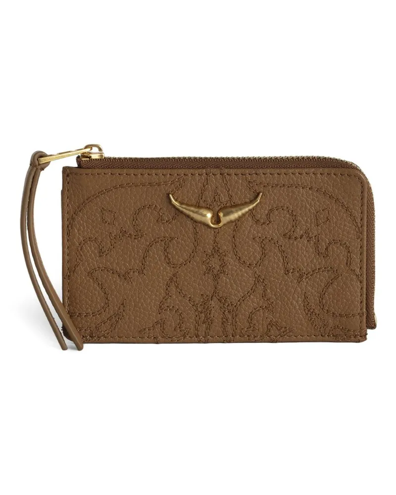 Zadig & Voltaire Portemonnaie im Western-Look - Braun Braun