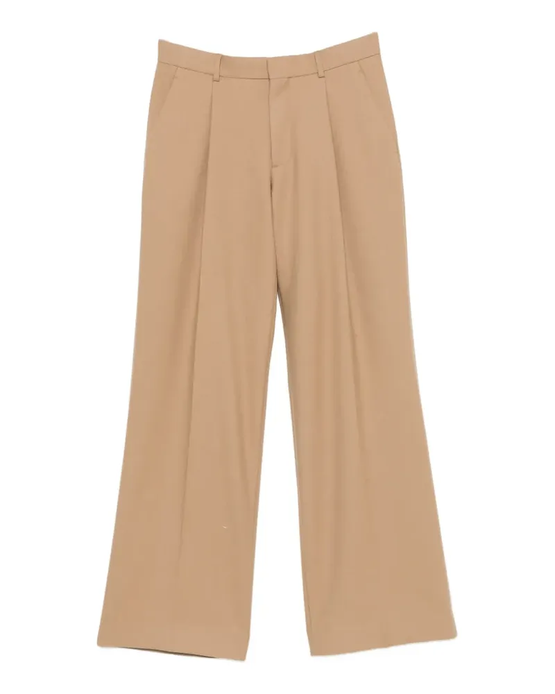 Sandro Wide-Leg-Hose mit Bundfalten - Braun Braun