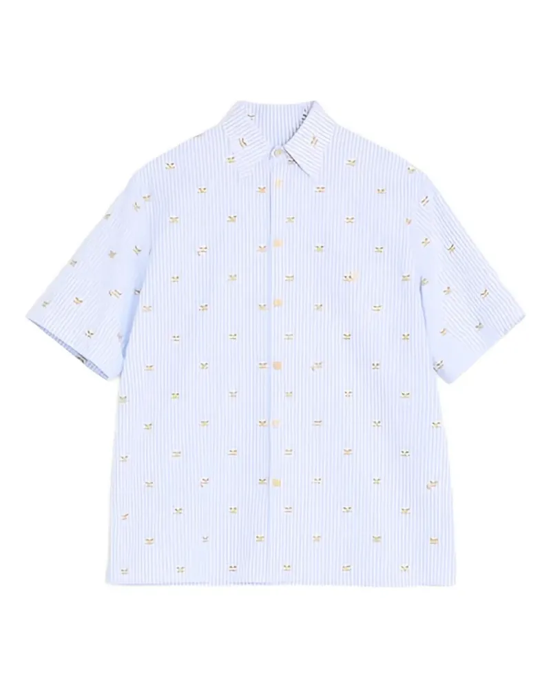 Valentino Garavani T-Shirt mit Le Chat de la Maison-Print - Blau Blau