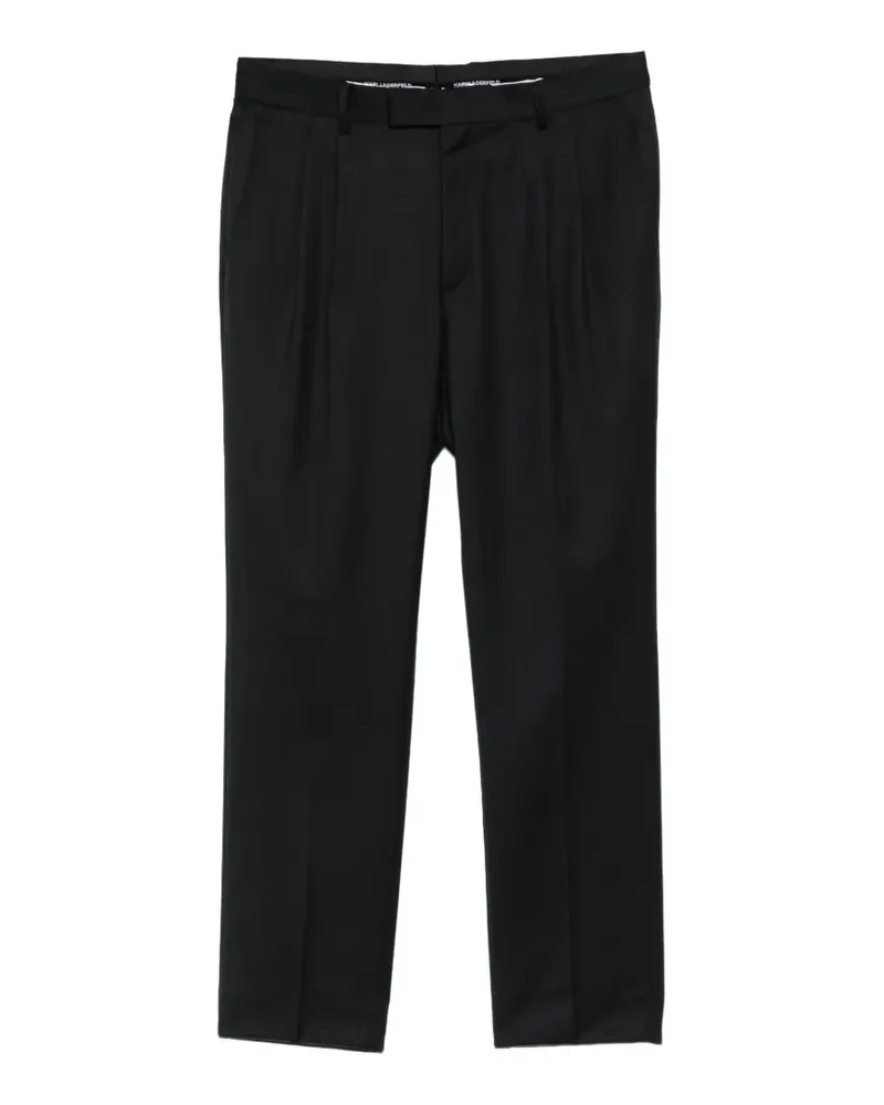 Karl Lagerfeld pleated tailored trousers - Schwarz Schwarz