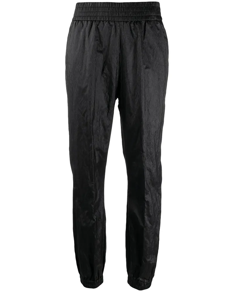 Fabiana Filippi Tapered-Hose im Metallic-Look - Schwarz Schwarz