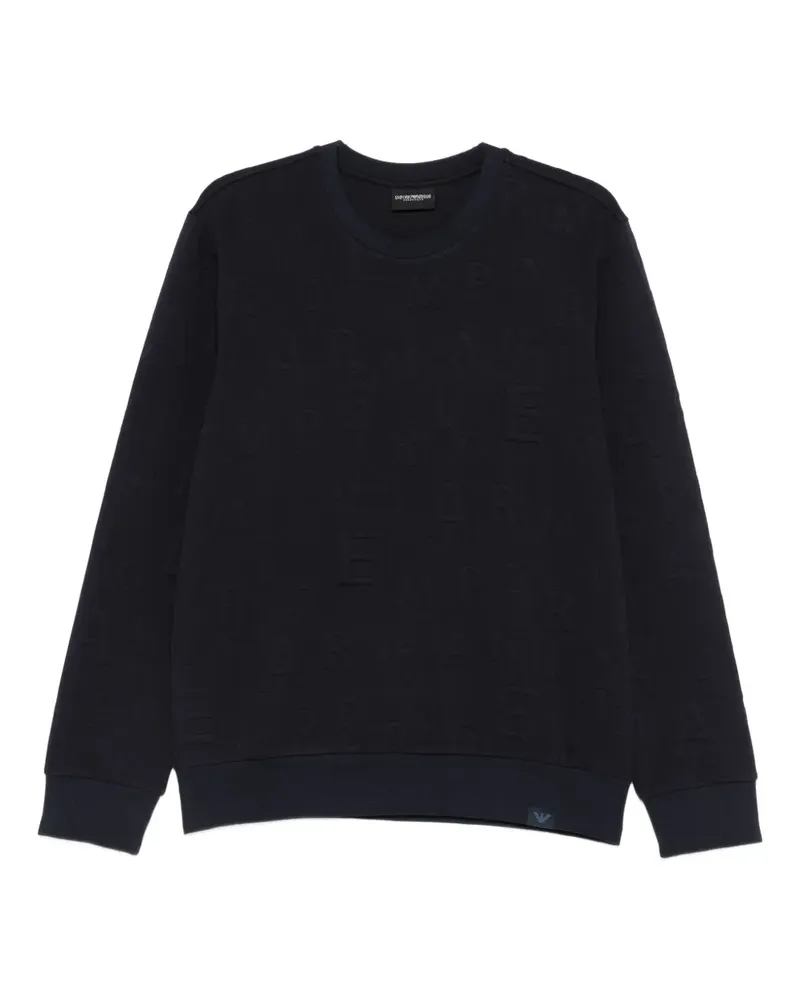 Emporio Armani Sweatshirt mit Prägung - Blau Blau