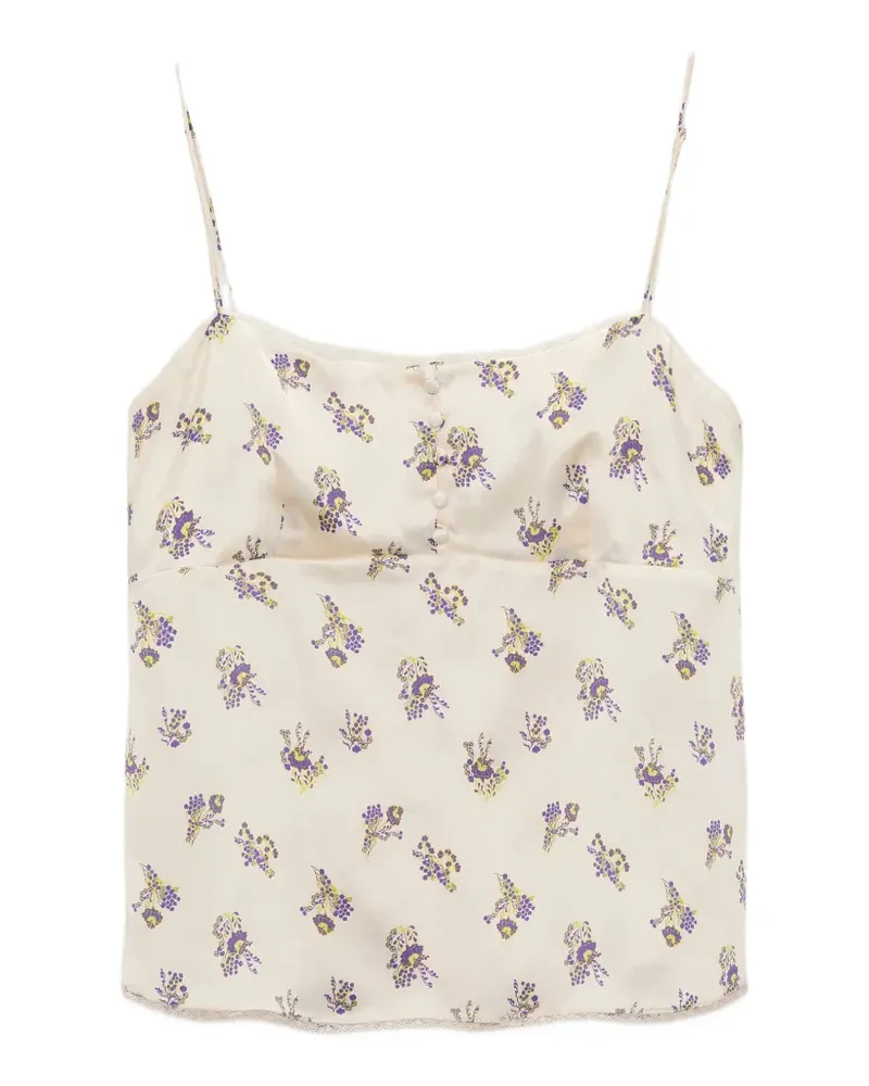 Dorothee Schumacher Shiny Daydream floral-print camisole top - Gelb Gelb