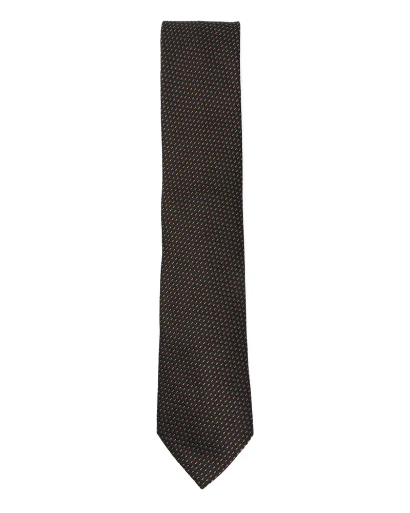 Ermenegildo Zegna Krawatte aus Seide - Schwarz Schwarz