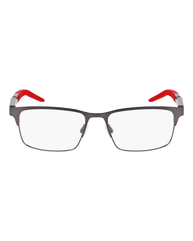 Nike Brille mit eckigem Gestell - Silber Silber