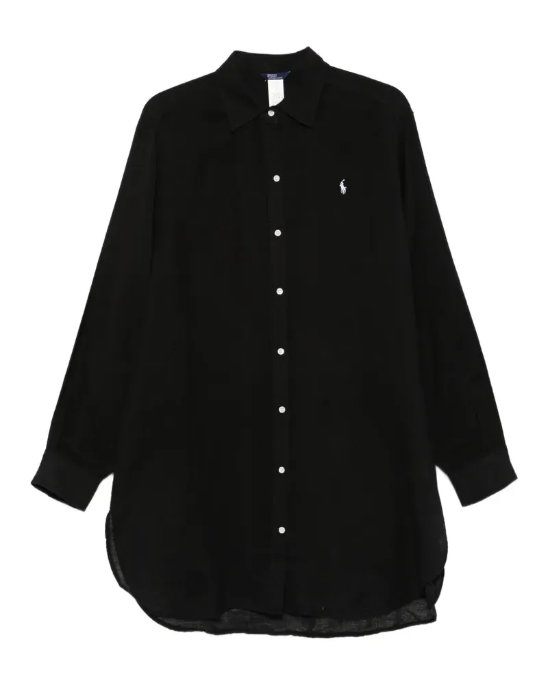 Ralph Lauren logo-embroidered shirt - Schwarz Schwarz
