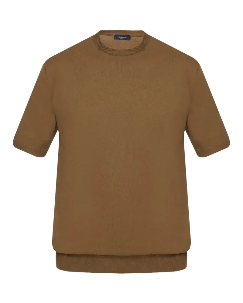 Tombolini Klassisches T-Shirt - Braun Braun