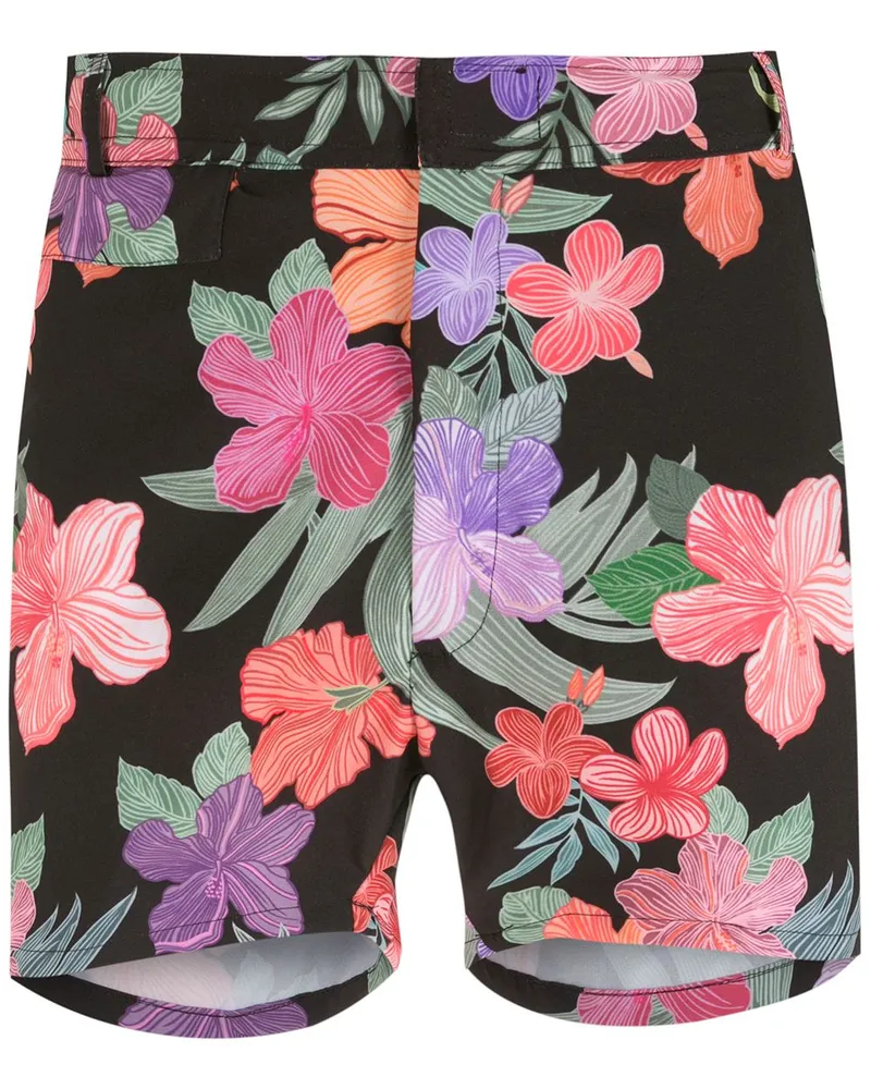 Amir Slama Badeshorts mit Hibiskus-Print - Mehrfarbig Mehrfarbig