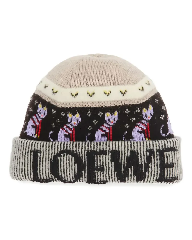 Loewe Beanie Katzenmotiv - Nude Nude