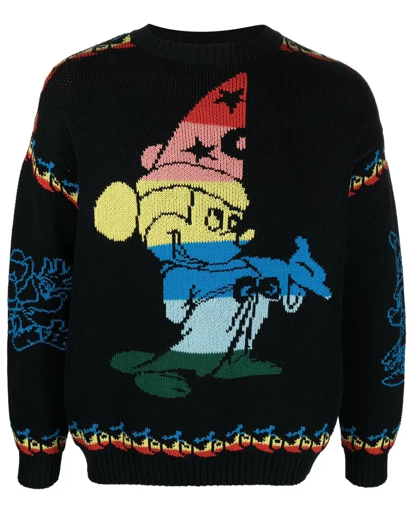 Stella McCartney x Disney Fantasia Intarsien-Pullover - Schwarz Schwarz