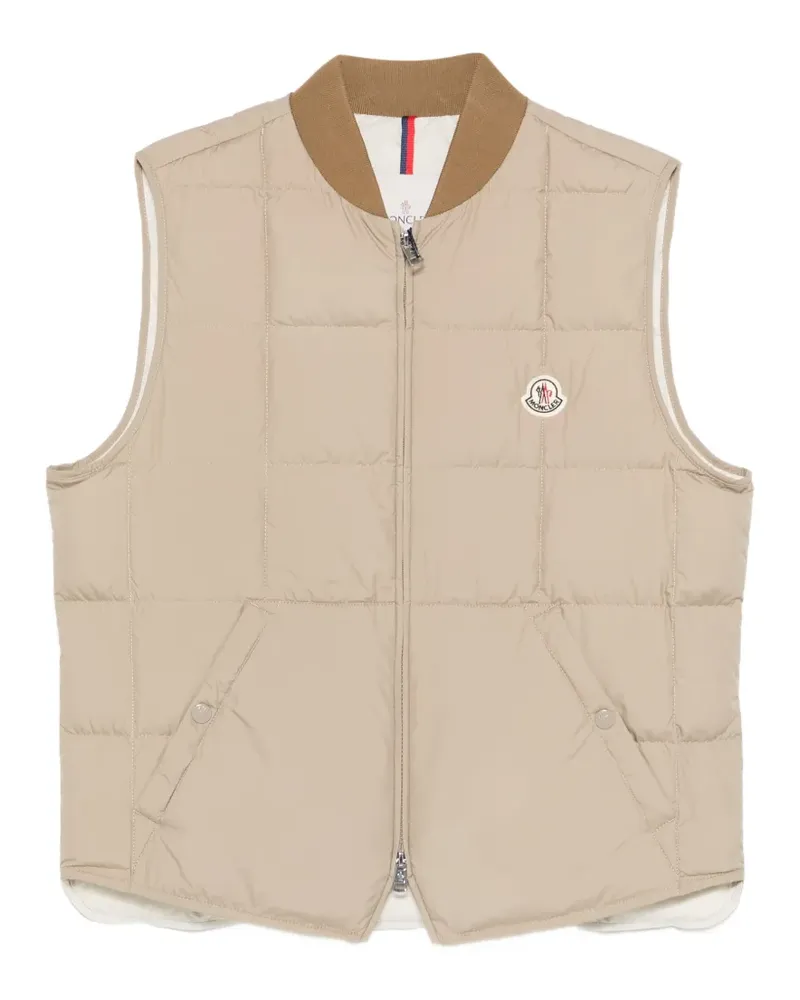Moncler quilted gilet - Nude Nude