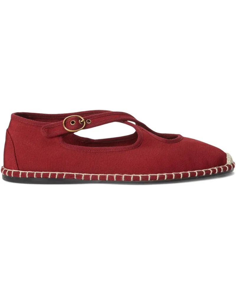 Ralph Lauren Espadrilles mit überkreuzten Schnallen - Rot Rot